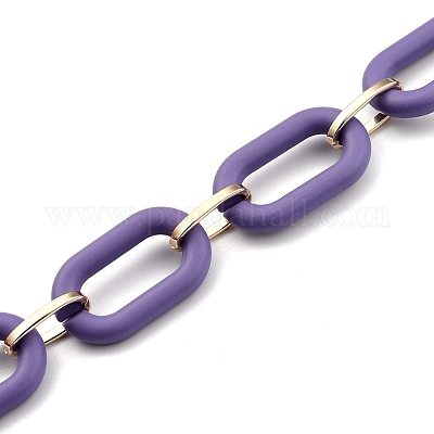 Акриловые кабельные цепи ручной работы AJEW-JB00713-02-1