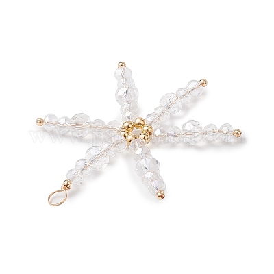 Стеклянные подвески на рождественскую тематику PALLOY-JF02888-1