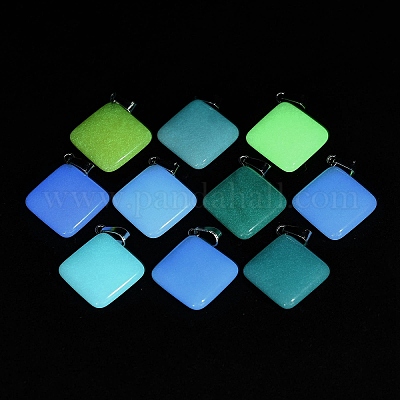 Подвески из синтетического серебристого камня/светящегося камня G-Z054-06C-1