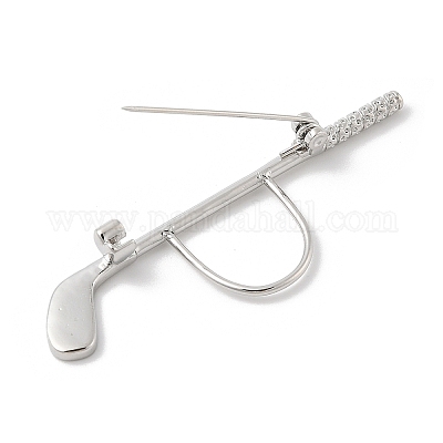 Броши из сплава кубического циркония в виде клюшки для гольфа JEWB-M050-01P-02-1