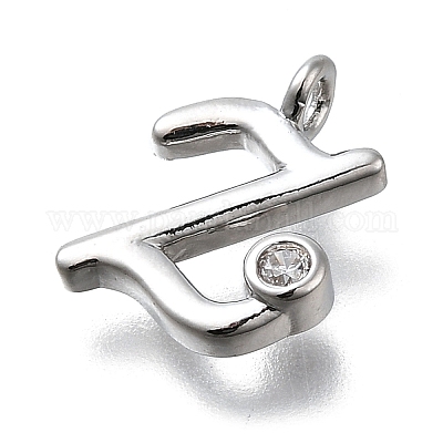 Латунные микро проложить кубического циркония подвески KK-B132-12P-Z-1