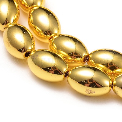 Гальванизировать немагнитных синтетический гематит бисер пряди G-I260-02-1