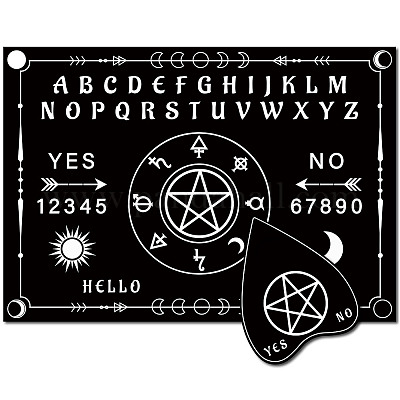 Tavola Per Divinazione A Pendolo In Legno – Cerchio Con Lettere A-Z E SI/NO Per Sedute Spiritiche E Rabdomanzia - 4
