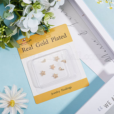 12 шт. 3 стиля стойки для гальванизации латунных бусин KK-BBC0014-35-1