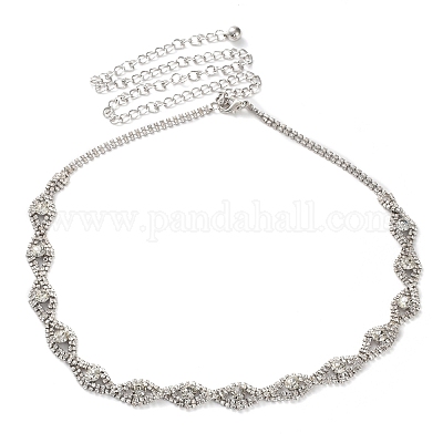 Ремни из сплава со стразами и кристаллами AJEW-U019-01P-02-1