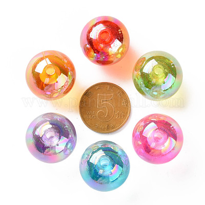 Прозрачные акриловые бусины MACR-S370-B20-1