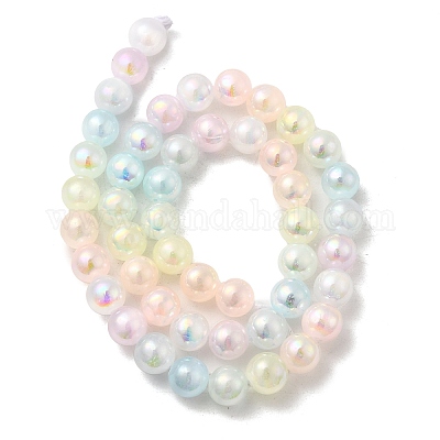 Покрытие прядей натуральными селенитовыми бусинами G-G120-A01-02-05-1