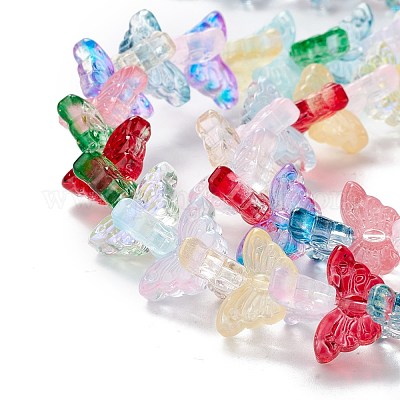 Прозрачный стеклянный бисер нить GLAA-K002-02K-1