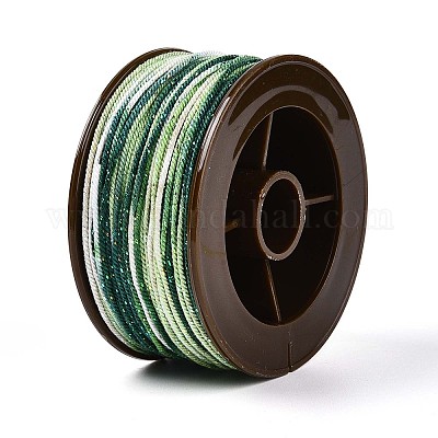 27 м сегментно окрашенные круглые полиэфирные витые шнуры OCOR-N009-02A-03-1