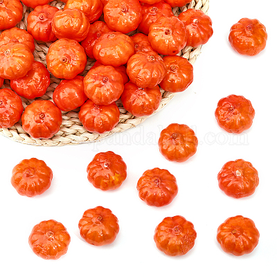 Миниатюрная имитация тыквы из пенопласта DJEW-WH0063-36-1