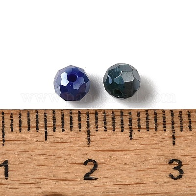 15 цветные гальванические стеклянные бусины EGLA-JP0002-02E-4mm-1