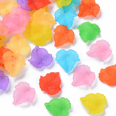 Осенняя тема прозрачные матовые акриловые подвески PAF002Y-1