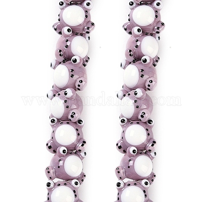 Бусы лэмпворк ручной работы LAMP-P066-07B-1