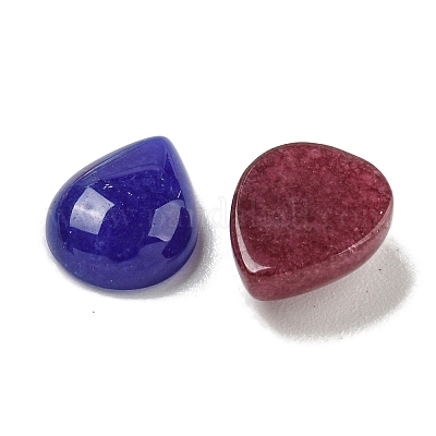 Окрашенные натуральные белые нефритовые кабошоны G-Q173-02C-11-1