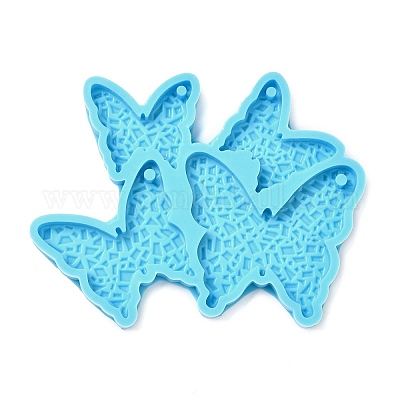 Silicone Mold Turquoise Butterfly for Crafts, Jewelry, Resin, Polymer Clay.