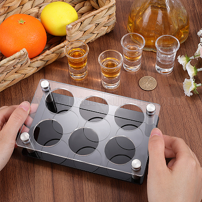 Акриловый держатель для бокалов с 6 отверстием ODIS-WH20001-01B-1