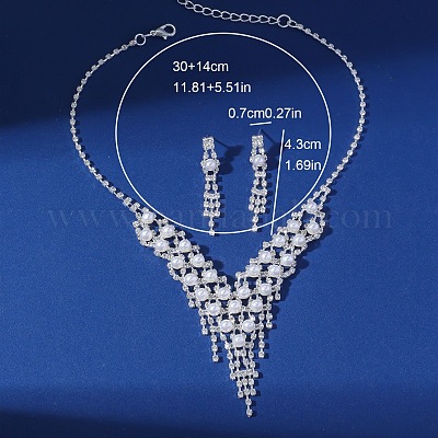 Ожерелья с подвесками в виде кисточек из сплава FS-WGB703E-01-1