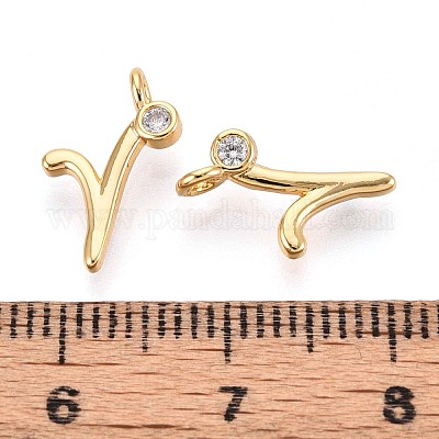 Латунные микро проложить кубического циркония подвески KK-N263-97G-R-1