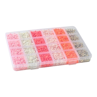 DIY Heishi бусины из полимерной глины набор для поиска ювелирных изделий DIY-FS0005-94C-1