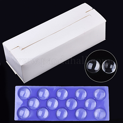 Прозрачные стеклянные кабошоны GGLA-R026-45mm-B-1