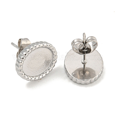 Фурнитура для сережек-гвоздиков из нержавеющей стали 304 EJEW-A111-03P-1