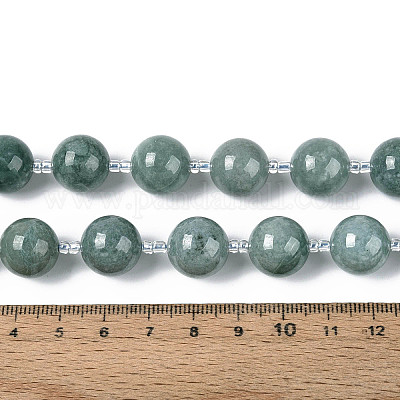 Естественный жадеит бисер пряди&nbsp;G-N353-07E-01-1