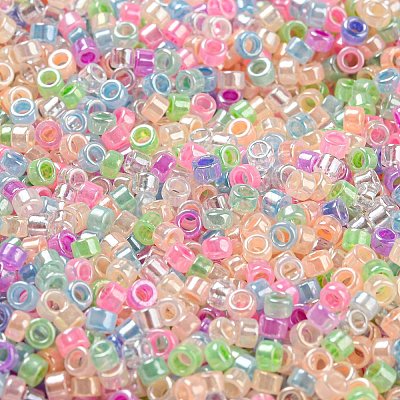 Гальванический прозрачный стеклянный бисер SEED-S042-16A-09-1