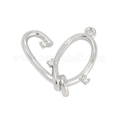 Латунные микро проложить кубического циркония подвески ZIRC-P122-01E-P01-1