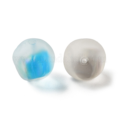 Матовые и светящиеся прозрачные смоляные бусины RESI-I340-01-1