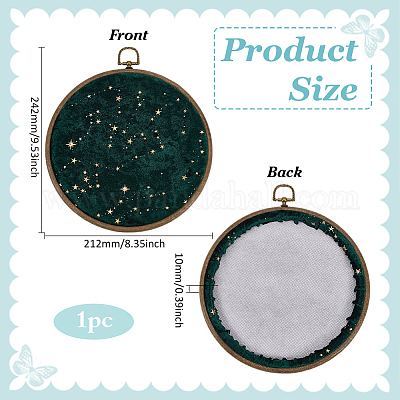 Плоские круглые настенные броши-органайзеры из АБС-пластика для демонстрации досок AJEW-WH0554-84B-1