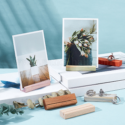 12шт. 6-х цветная визитница из сосны WOOD-PH0001-72-1