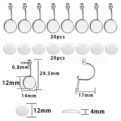 Diy earring makings DIY-SC0008-90P-12mm-1