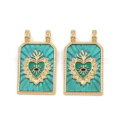 Латунь эмаль подвески KK-B157-28A-G-1