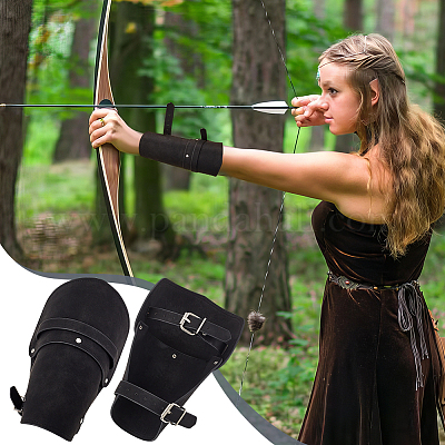 2шт. набор регулируемых браслетов из воловьей кожи BJEW-GA0001-11-1