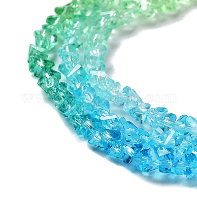 Прозрачные стеклянные бусины&nbsp;GLAA-H023-03E-1