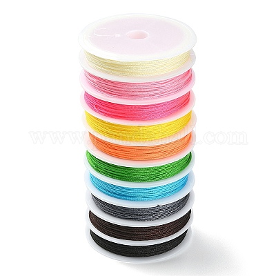 Wholesale 10 Rolls 10 Colors Nylon Thread 