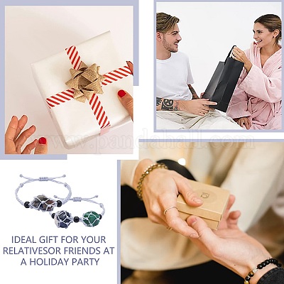 Регулируемый плетеный нейлоновый шнур макраме мешочек изготовление браслета AJEW-SW00013-08-1