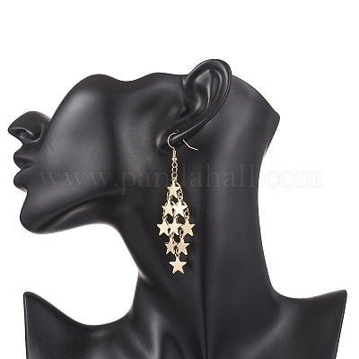 Серьги-подвески из нержавеющей стали марки 304 EJEW-TA00771-01-1