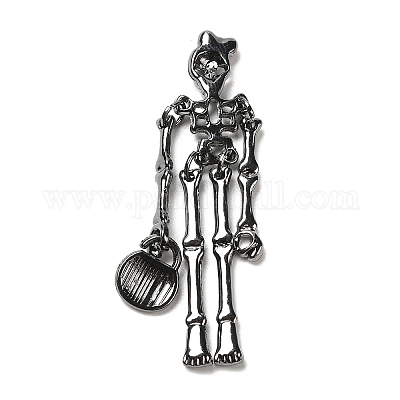 Хэллоуин сплав эмали большой кулон со стразами&nbsp;LS-ENAM-G217-01-1