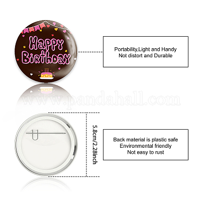 Брошь из белой жести JEWB-WH0012-026-1