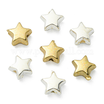 100шт 2 цвета пластиковые бусины ccb CCB-CJ0001-07-1