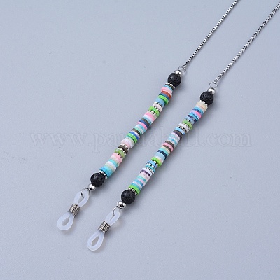 Цепочки для очков из хирургической нержавеющей стали 316 AJEW-EH00005-01-1