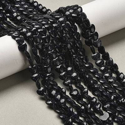 Синтетический синий авантюрин бисер нитей G-P575-C06-6mm-1