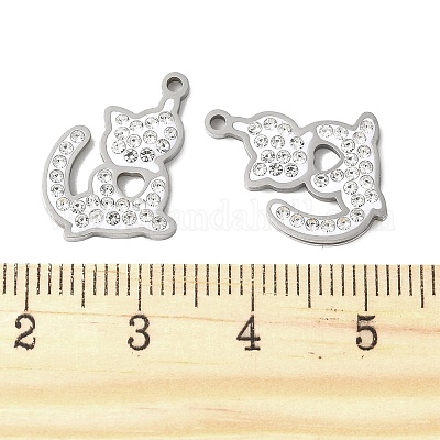 201 подвеска из нержавеющей стали со стразами STAS-V005-05P-01-1