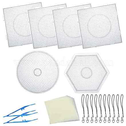 ABC Plastic Pegboards used for 5x5mm DIY Fuse Beads DIY-SC0009-01-1