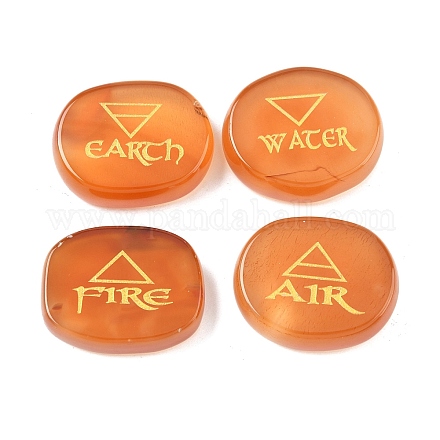 4 шт. 4 стиля натуральных украшений из сердолика G-F786-02D-02-1