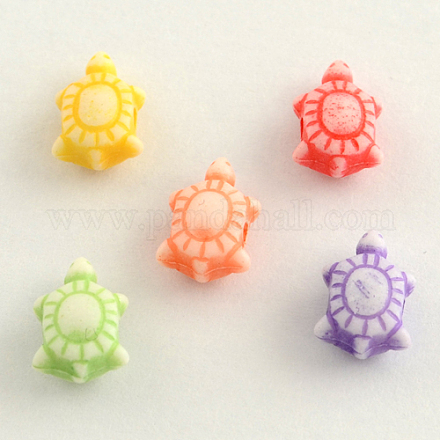 Craft Style Colorful Acrylic Beads MACR-Q153-M045-1