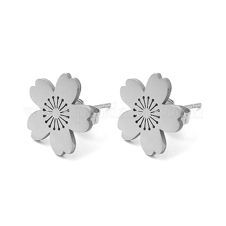 Серьги-гвоздики из нержавеющей стали 304 EJEW-K285-06P-1