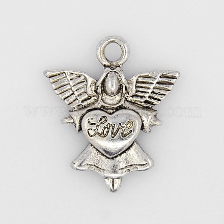Valentines Gifts Idea for Girlfriend Tibetan Style Pendants TIBEP-GC028-AS-RS-1