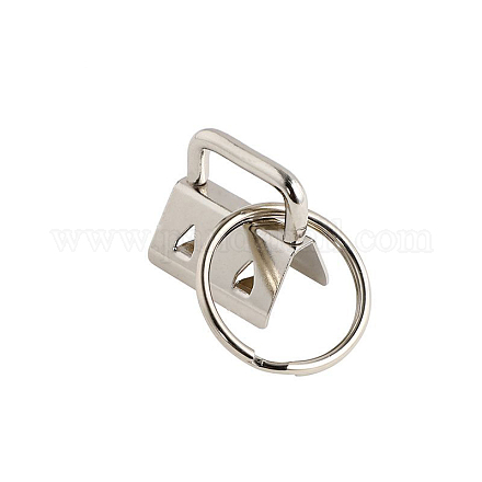 Le ruban de fer embouts par un anneau fendu porte-clés PURS-PW0001-436P-1